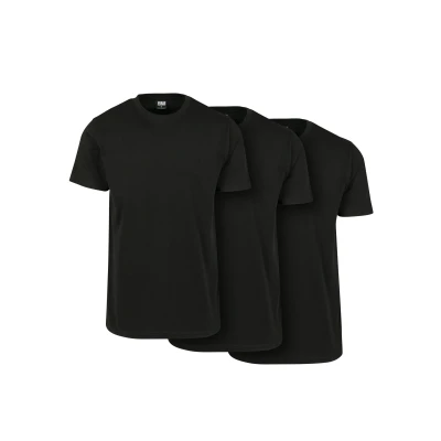 Abbildung von Urban Classics 3 PACK Tshirt basic black, Herren, Größe: XXL, Black