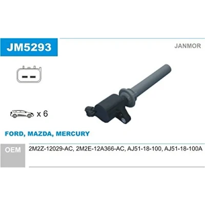 Abbildung von JANMOR JM5293 Zündspule MAZDA: MPV 2