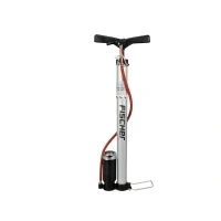 Abbildung von Fischer Luftpumpe Standpumpe Alu mit Manometer für alle
