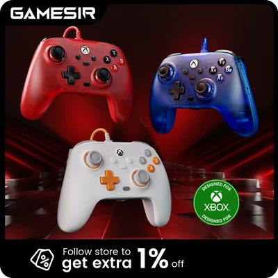 Abbildung von GameSir T7 Wired Controller für Xbox Series XS, One &amp; Windows 10/11, Plug and Play Gaming Gamepad mit Hall Effekt Joysticks/Hall Trigger, 3.5mm Audio Jack Weiß