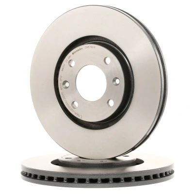 Abbildung von BREMBO COATED DISC LINE 09.8760.11 Bremsscheibe 283 26 4 innenbelüftet beschichtet mit Schrauben PEUGEOT: 307 CC, SW, Partner II Kastenwagen