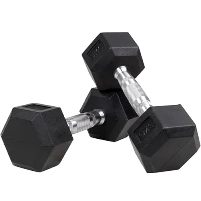 Abbildung von Miweba Sports Hexagon Hanteln HGH100 2,5 30kg 𝐏𝐫𝐨𝐟𝐢 Hantel Hantelset Kurzhanteln Gusseisen Ergonomischer Griff Einzelhantel Set Dumbbell (5.0 kg, Hantelpaar)