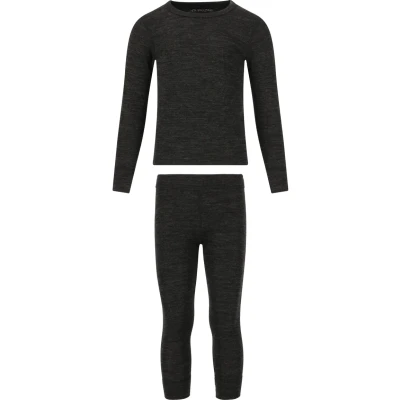 Abbildung von Zigzag FUNKTIONSWÄSCHESET Nachtwäsche Set für Kinder, Größe: 104, Dark grey melange