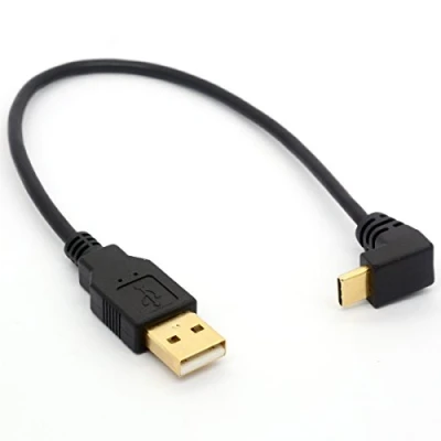 Abbildung von OpenII 90 Grad abgewinkelter USB Typ C Stecker auf A Kabel vergoldet Sygn und Ladeadapter 25 cm