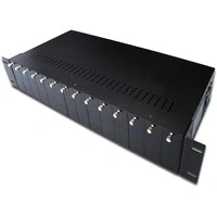 Abbildung von DIGITUS Medienkonverter 19 Zoll Rack Einbau Chassis 2HE 14 Slots Für DN 82x1x, 82x2x und 82x3x