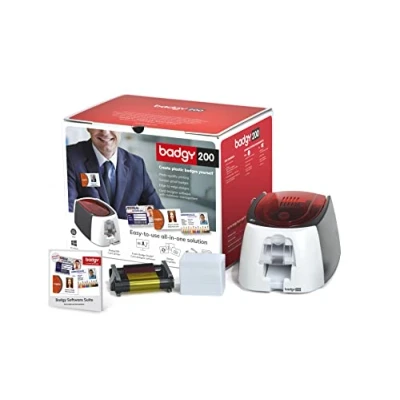 Abbildung von Evolis Badgy 200 Plastikkartendrucker Farbe, B22U0000RS, Karten