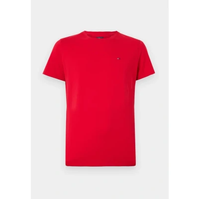 Abbildung von Tommy Jeans T Shirt TJM ESSENTIAL SOLID TEE Regular Fit mit Rundhalsausschnitt und dezenter Logo Flag