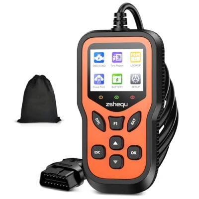 Abbildung von OBD2 Diagnosegerät Auto Diagnose Adapter: OBD EOBD Scanner Auslesegerät mit OBDII Funktionen USB Enhanced KFZ Motor Fehlerauslesegerät Deutsch Fehlerspeicher für BMW VW Mercedes Alle Fahrzeuge