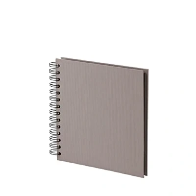 Abbildung von Rössler Papier 1329452495 S.O.H.O. Wire O Fotoalbum 180 x mm, 60 schwarze Seiten, Taupe, 1 Stück