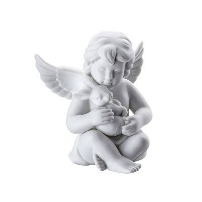Abbildung von Rosenthal Engel mit Hase mittel weiss matt 10,5 cm