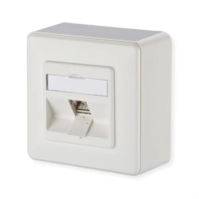 Abbildung von BTR 130B12D10002 E Datendose C6Amodul 1 Port 270M Aufputz, reinweiß