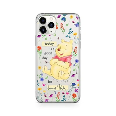 Abbildung von Original und Offiziell lizenziertes Disney Winnie Puuh Handyhülle für iPhone 11 PRO, Case, Hülle, Cover aus Kunststoff TPU Silikon, schützt vor Stößen Kratzern