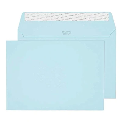 Abbildung von Blake Creative Colour 318 Briefumschläge Haftklebung Hellblau C5 162 x 229 mm 120g/m² 500 Stück