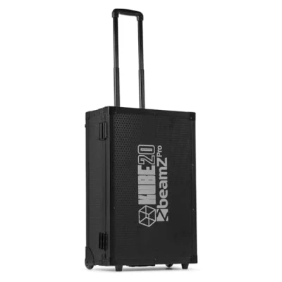 Abbildung von BeamZ Professional FCC30 Transportcase für 6x KUBE20 Lights, Flightcase mit Ladefunktion, Transportkoffer ausziehbarem Griff, Transportrollen, Hartschalenkoffer Aluminium Schwarz