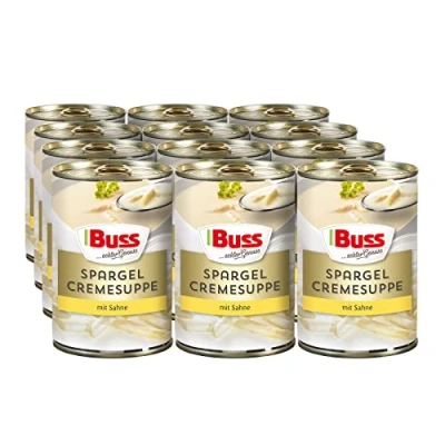 Abbildung von Buss Spargelcremesuppe Besonders cremige Spargelsuppe verfeinert mit Sahne 12 x 400 g