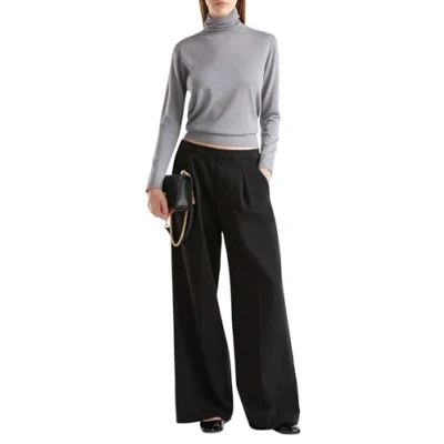 Abbildung von United Colors of Benetton Turtleneck Plain WITH Cuffs AND HEM Strickpullover, Damen, Größe: XL, Grey