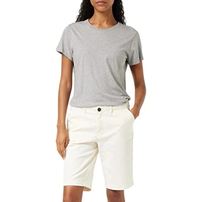 Abbildung von Superdry Damen City Chino Shorts, Elfenbein (Oyster PCB), 34