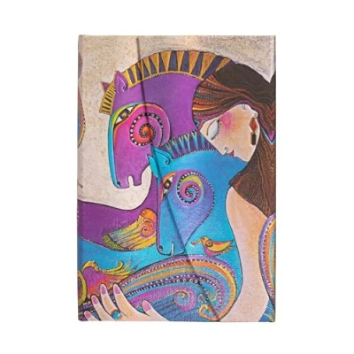 Abbildung von Paperblanks Hardcover Notizbücher Die Seele des Pferdes Liniert Mini (100 x 140 mm): Hardcover, Wrap Closure, 85 gsm, ribbon marker, pouch (Mystical Horses)