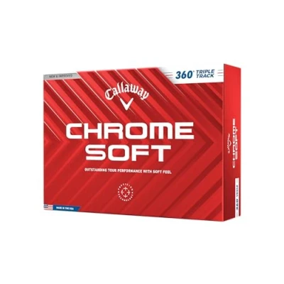 Abbildung von Callaway Chrome Soft 2024 White Golf Balls 360 Triple Track