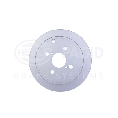 Abbildung von HELLA PRO 8DD 355 110 471 Bremsscheibe 258 9 04/07 100 voll beschichtet ohne Radbefestigungsbolzen, Radnabe TOYOTA: Corolla IX Schrägheck