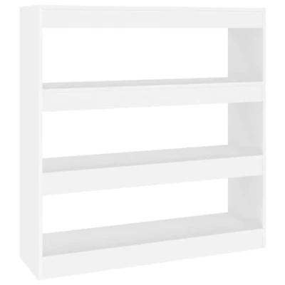 Abbildung von SDWEHO7 Bücherregal Standregal freistehendes Büroregal Aktenregal Aufbewahrungsregal Raumteiler Lagerregal für Wohnzimmer, Weiß 100x30x103 cm