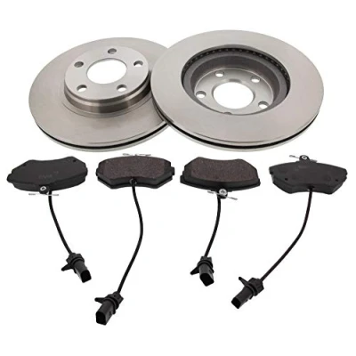 Abbildung von MAPCO 47924 Bremsscheiben und beläge Vorderachse Belüftet mit Anti Quietsch Blech inkl. Verschleißwarnkontakt AUDI: A4 B5 Avant, B6 Avant