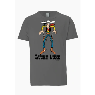 Abbildung von Logoshirt Lucky LUKE Tshirt print, Herren, Größe: XL, Grau