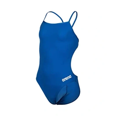 Abbildung von ARENA Mädchen Girl&#039;s Team Swimsuit Challenge Solid Badeanzüge, Royal white, 152 EU