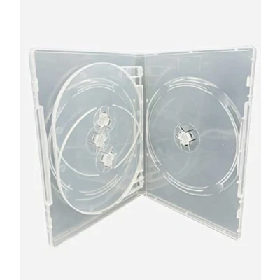 Abbildung von Dragon Trading®, DVD /CD /Blu ray Hüllen für 4 DVDs, 14 mm Rücken, transparent 10 Stück