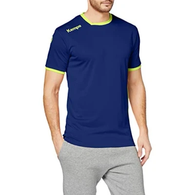 Abbildung von Kempa Herren Curve Trikot, Deep Blau/Fluo Gelb, 128