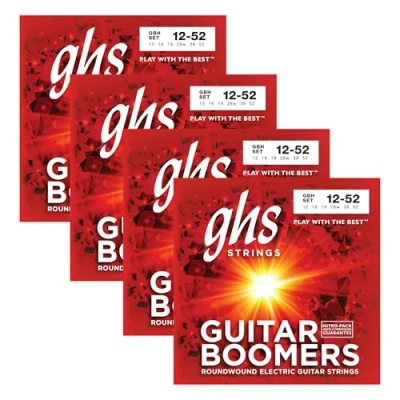 Abbildung von GHS GBH Boomers E Gitarrensaiten, schwer, 4 Stück