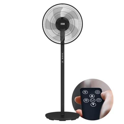 Abbildung von LEBENLANG Standventilator mit Fernbedienung 3510m3/h &amp; LED Display 5 Modi I Energiesparend Oszillierender Silent Ventilator Timer Standventilatoren Standing Fan leiser Büro
