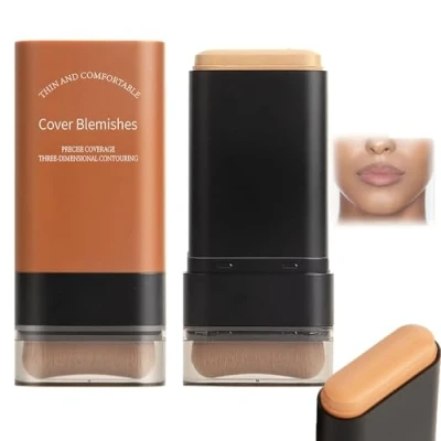 Abbildung von 2025 Koreanischer Feuchtigkeitsspendender, Leichter Foundation Stick mit Integriertem Pinsel, Flawless Eraser Stick, Wasserfestes Make Up Voller Deckkraft (05#)