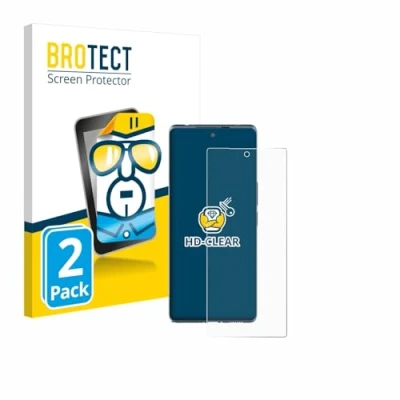 Abbildung von BROTECT (2 Stück Schutzfolie für HTC U24 Pro Displayschutz Folie Ultra Klar