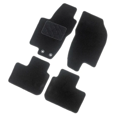 Abbildung von AutoStyle TM TS504 Fußmattensatz Textil vorne und hinten 4 schwarz