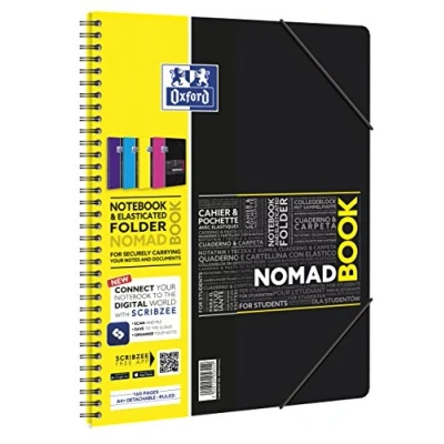 Abbildung von Oxford Nomadbook Studium A4+ liniert 7mm 80 Blatt 90 g/qm Optik Paper