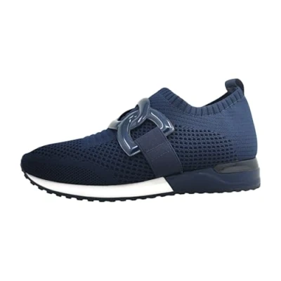 Abbildung von La Strada Damenschuhe Halbschuhe Slipper Blau Freizeit, Schuhgröße:37 EU