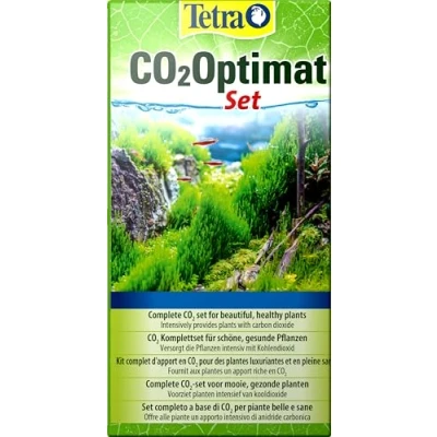 Abbildung von Tetra CO2 Optimat Komplettset zur Anreicherung des Aquariumwassers mit Kohlendioxid für prächtige Wasserpflanzen, Diffusionsrohr, Schlauch und Saugnäpfen