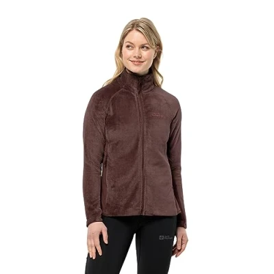 Abbildung von Jack Wolfskin Rotwand FZ W Fleecejacke, Damen, Größe: Medium, Dark maroon