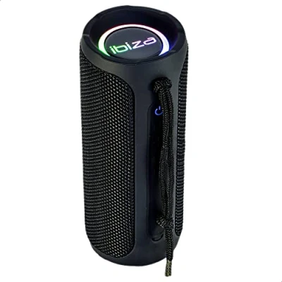 Abbildung von BULLET20 IBIZA Tragbare Bluetooth Schallwand 360 mit 20 W, batteriebetrieben, LED Leuchtringen und TWS Funktion Schwarz