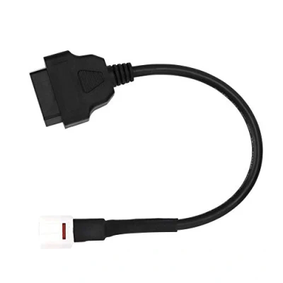 Abbildung von Longzhuo Diagnoseadapter für Motorrad, 4 poliger OBD2 Fehlercodeleser Motorradscanner Diagnosekabel Passend Yamaha