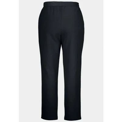 Abbildung von Ulla Popken Grosse GRÖSSEN Kuschelweiche INNENSEITE, Elastikbund 801048 Jogginghose, Damen, Größe: 62/64, Marine