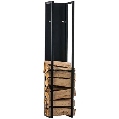 Abbildung von CLP Kaminholzregal Spark, BxTxH:25x25x80 cm, Edelstahl oder Metall