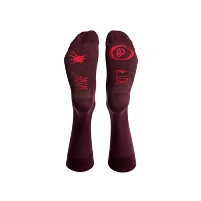 Abbildung von Dedoles Socken Unisex Damen Herren &amp; Kinder Baumwolle viele lustige Designs 1 Paar Geschenk links rechts verschieden, Farbe Rot, Motiv Wine Not, Gr. 39 42