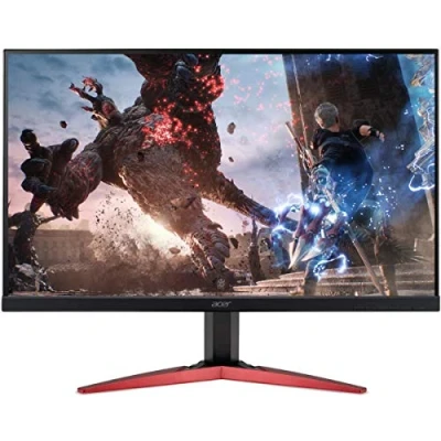 Abbildung von Acer Nitro VG270 Gaming Monitor 27 Zoll (69 cm Bildschirm) Full HD, 75Hz HDMI, 60Hz VGA, 1ms (VRB), 2xHDMI 1.4, HDMI FreeSync, Schwarz/rot