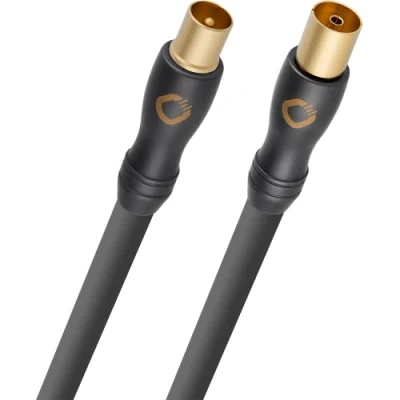 Abbildung von OEHLBACH Transmission Shift HD Antennenkabel (Made in Germany 4K UltraHD Koaxial Kabel für TV, Radio, Kabelfernsehen HDTV, 4 Fach Schirmung) 2m anthrazit