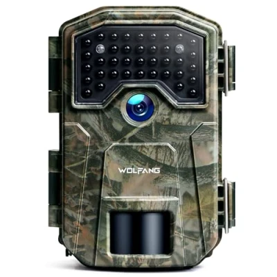 Abbildung von WOLFANG Wildkamera, 36MP 2K Jagdkamera mit 940nm kein Glühen Nachtsicht 2.4&#039;TFT Display, Beleuchtete Tasten, IP66 Wasserdicht für die Jagd Wildlife Scouting Garten Haus Sicherheit