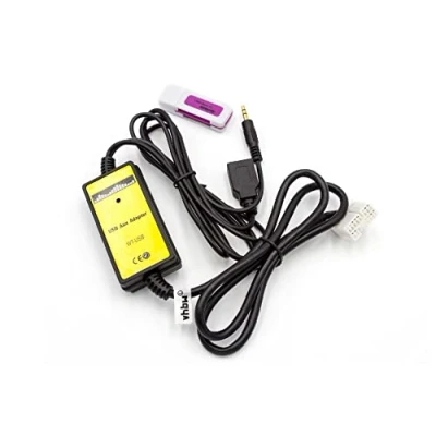 Abbildung von vhbw AUX USB Audio Adapter Kabel KFZ Radio kompatibel mit Honda Bj. 2002 11 Fit, City Auto, Autoradio