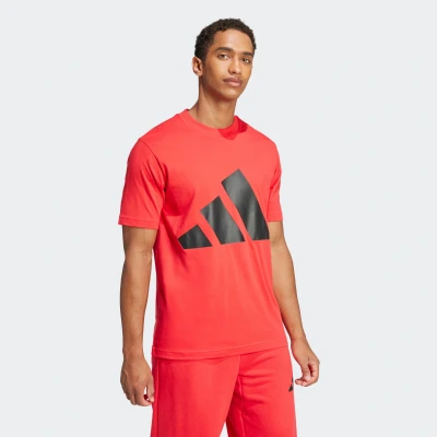 Abbildung von adidas Sportswear Essentials BIG LOGO Single Tshirt print Pure ruby black, Herren, Größe: Medium, black