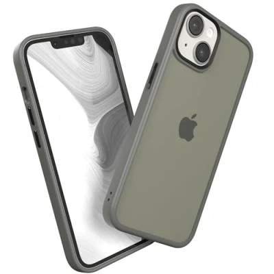 Abbildung von EAZY CASE Ultra Schutz Outdoor Hülle kompatibel mit iPhone 14, hochwertige Schutzhülle Aufprallschutz, Stoßfest und Kratzfest, dünne Handyhülle Kameraschutz, Anthrazit